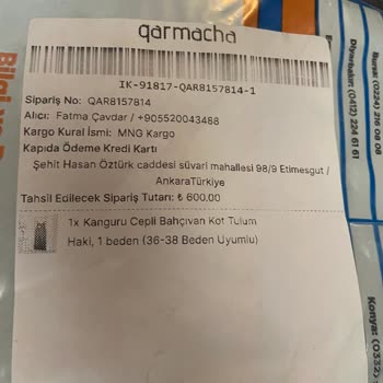 Qarmacha Alışveriş Yaptığım Firma Değişim Ve İade İçin Cevap Bile Vermiyor