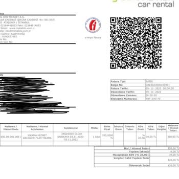 Greenmotion Car Rental Haksız Ücret Kesintisi