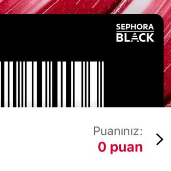 Sephora Kart Puan Silinmesi