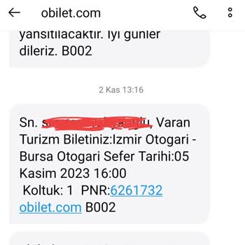 Varan Turizm Kaliteyi Bozmuş Hizmetten Hiç Memnun Kalmadım