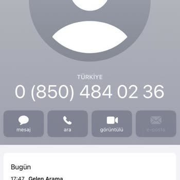 0850 484 02 36 Sürekli Aranıyorum