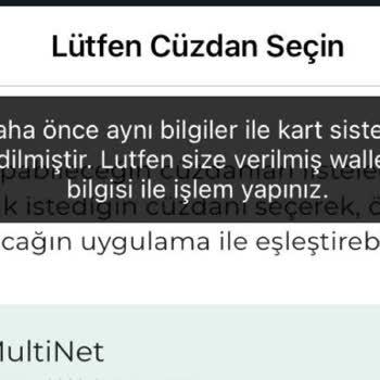Trendyol Yemek İle Multinet Kartımla Ödeme Yapamıyorum.