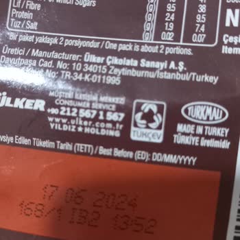 Bozuk Bitter Çikolata Ülker