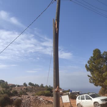 CK Enerji Akdeniz Elektrik Elektrik Direği Ve Telleri