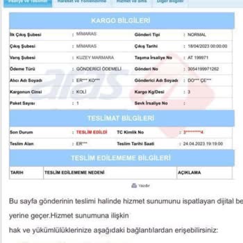 Aras Kargo'da Değerli Ürünlerin Kaybolması