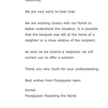 FloraQueen Turkey Floraqueen Sipariş Hayal Kırıklığı