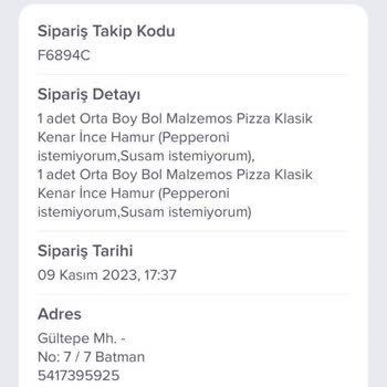 Domino's Pizza Siparişi Bir Saattir Gelmedi