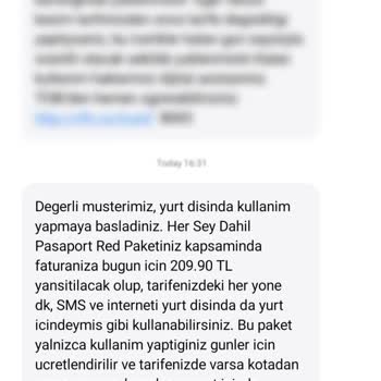 Vodafone Yurt Dışında Israrla Arayıp Faturama Ekstra Bedel Yazdırdı