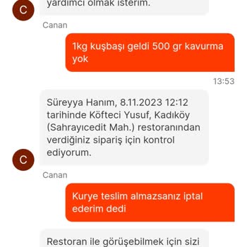 Migros Yemek Parası Ödenip Teslim Edilmeyen Ürünlerin Teslim Edildi Gözükmesi.