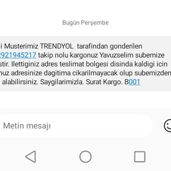 Sürat Kargo Ürün Teslimat Sorunu