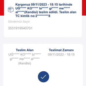 Aras Kargo Kargo Şirketinin Başka Birisine Kargomu Teslim Etmesi