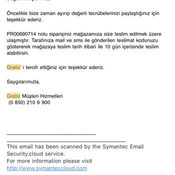 Gratis'in Çözüm Merkezinin Hiçbir Çözüm Bulamaması.