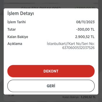 Belbim İstanbul Kart Para İademi Vermiyor