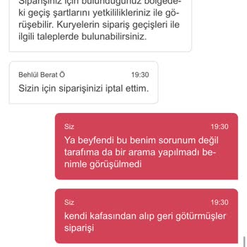 Yemek Sepeti Ve Sbarro Pizza Sipariş Teslim Edildi Gösterip Edilmemesi