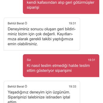 Yemek Sepeti Ve Sbarro Pizza Sipariş Teslim Edildi Gösterip Edilmemesi