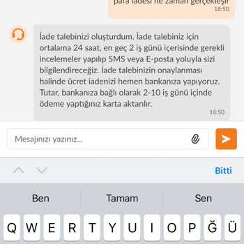 Trendyol Yemek İade Yapmadı Söylediklerinin Arkasında Durulmadı