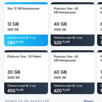 Turkcell Yüksek Tarife Ücretleri