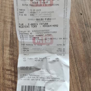 BİM Dijitsu Televizyon İadesi İstiyorum