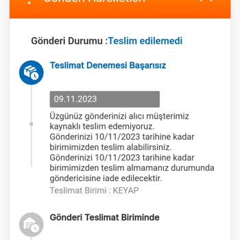 MNG Kargo Keyap Şubesi Teslimat Sorunu