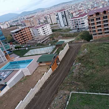 Atakum Belediyesi Yol Çalışması Kaldırım Çalışması