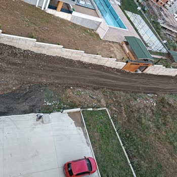 Atakum Belediyesi Yol Çalışması Kaldırım Çalışması