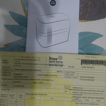 İhlas Ev Aletleri Arıtma Cihazı 6 Gün Sonra Pompa Takılması Gerekiyor Basıncınız Düşük