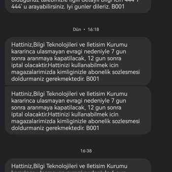 Türk Telekom Hattınız, Ulaşmayan Evrak Sebebiyle İptal Edilecek Uyarısı