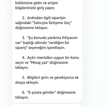 Amazon Teslim Edilmeyen Ürün Hk.