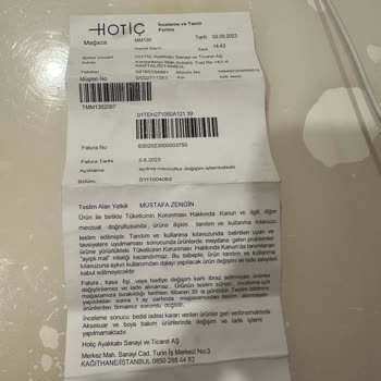 İstMarina AVM Hotiç Mağazasından Terlik Aldım 3 Aydır İnceleyemediler