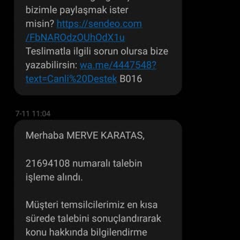 Watsons Kargom Elime Ulaşmadığı Halde Teslim Edildiği Gözüküyor.