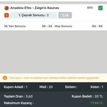 İddialı Videolar Servisi Tutan Ama Yatmayan Kupon Bedeli