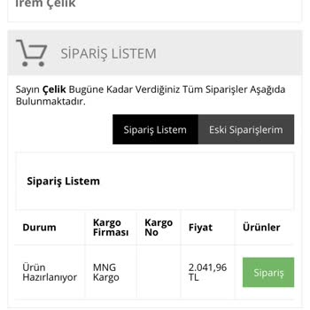 Peragarageshop.com Güvenilir Olmayan Şirket, Teslimat Sıkıntısı