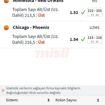 Misli Tutan Kupon Ödemesi