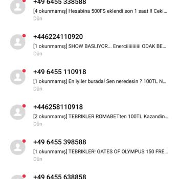 Vodafone +44 +49 İle Başlayan Yurt Dışı Bahis Siteleri Numaralarından Bıktımmmm