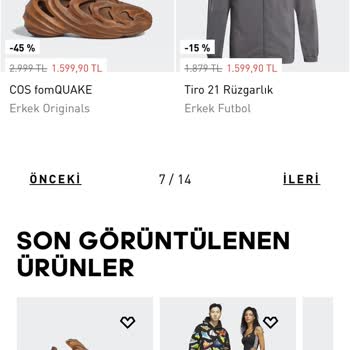 adidas Görsel İle İçerik Arasındaki Fiyat Farklılığı