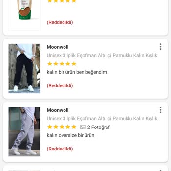 Trendyol Ürün Değerlendirme Reddediyor