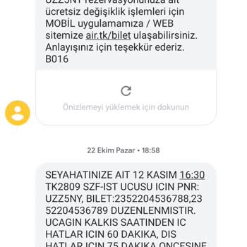 THY Bilet İptalinden Sonra Değişiklik Hakkı Sunmaması