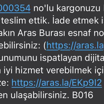 Aras Kargo Kargomu Teslim Etmediği Halde Teslim Edildiğini Söylüyor
