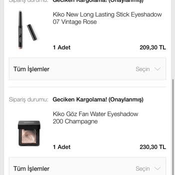 Kiko Milano N11 Sipariş Gecikmesi Ve İletişim Sorunu