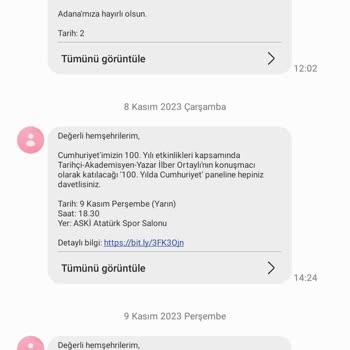 Türk Telekom İstenmeyen İsimli SMS'LER