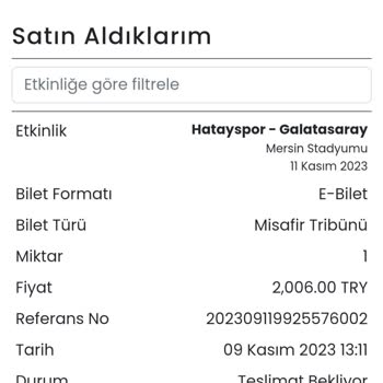 Banabilet.com Bilet Teslimat Sorunu.