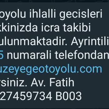 Kuzey Ege Otoyolu Haksız Kazanç Ve Paraya Göz Koymaları
