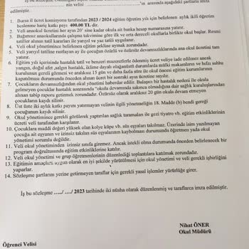 Milli Eğitim Bakanlığı (MEB) Zorunlu Anasınıfı Aidatı