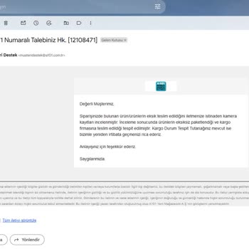A101 Eksik Gönderdikleri Ürünün 2 Aydır Ücret İadesini Yapmıyor...