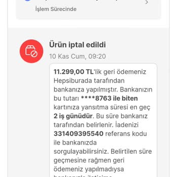 Mertev Hepsiburada. Hala Satışta Görünen Ürün Siparişimi İptal Etti