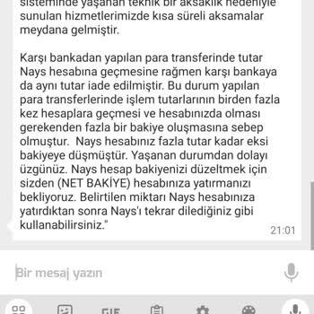 Nays Bakiyem Eksiye Düşürüldü