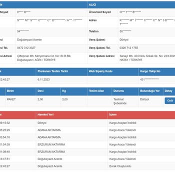 Sürat Kargo Da Kaybolan Gönderi
