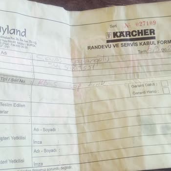 Karcher Teknik Servis Bilgi Vermedi
