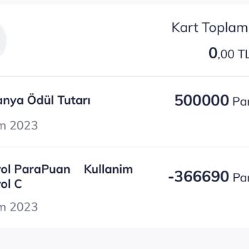 QNB Trendyol Kart Hediye ParaPuan Geri Alınması
