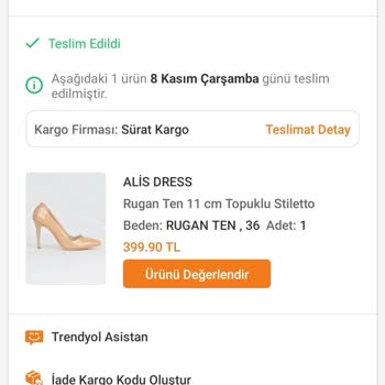 Sürat Kargo Teslim Edilen Ama Ortada Olmayan Kargo